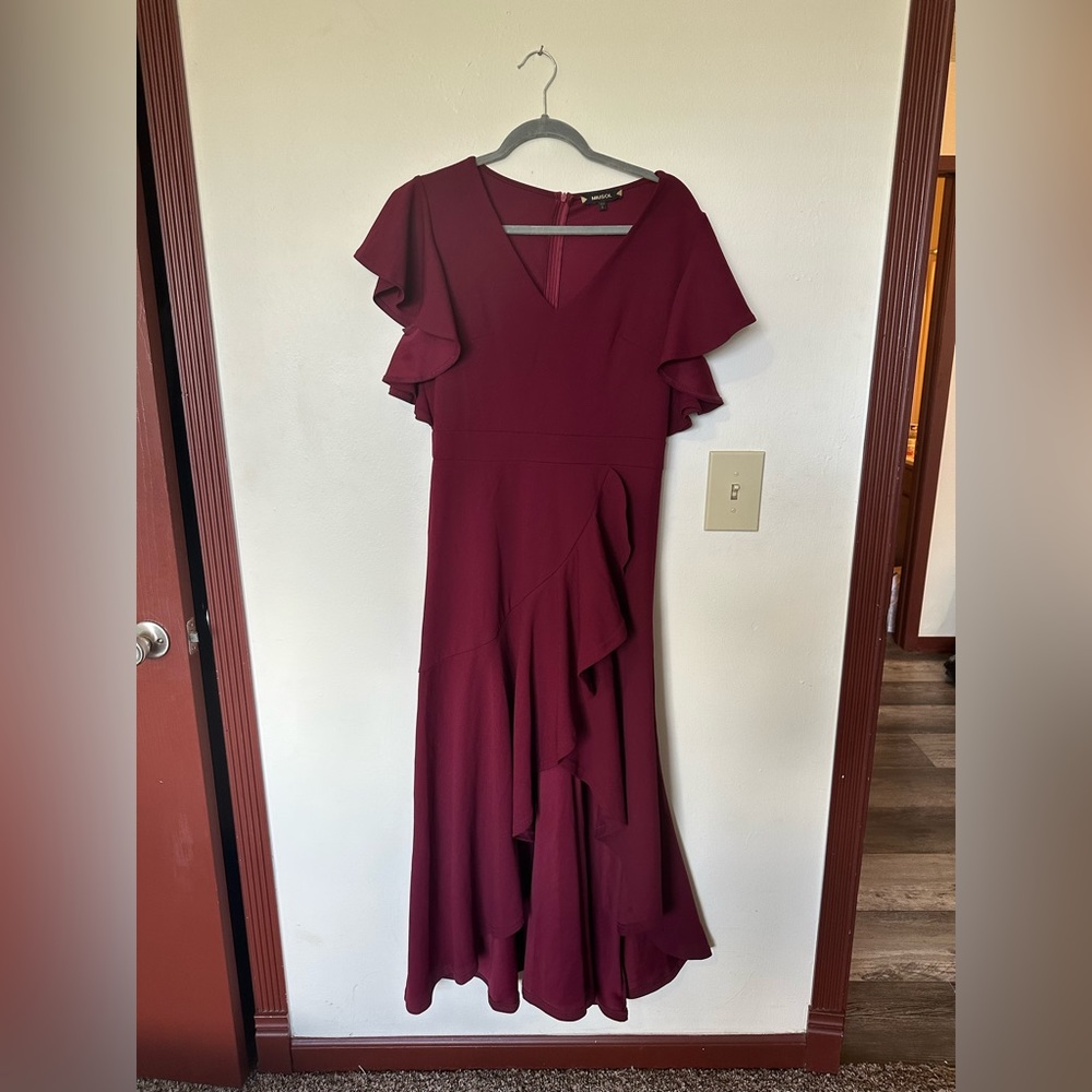 Maroon bridesmaid dress size XL